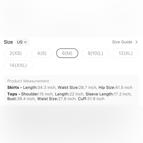 $14 TWO PIECE SKIRT AND BLOUSE SET. NEW WITHOUT TAGS. SIZE MED. $14 if bundled - Picture 8 of 9